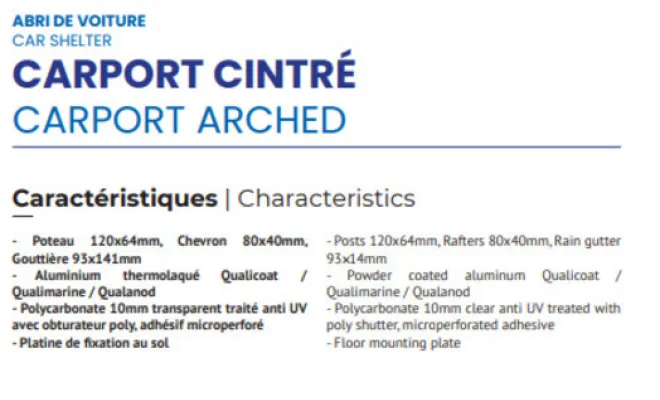 Installation d'un carport cintré dans l'allée d'une maison à Mirepoix, Foix, Tellez Menuiseries